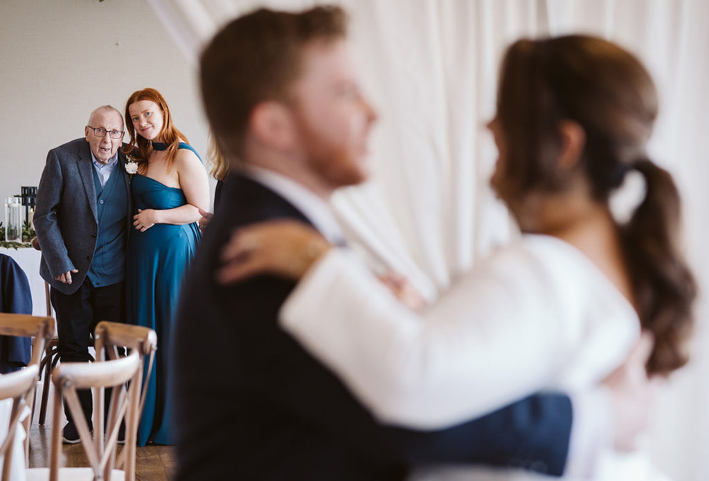 Natural wedding photography showing real reactions