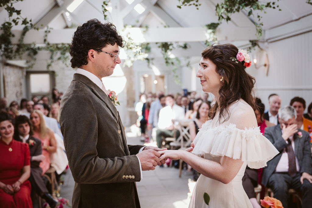 Emotional documentary wedding photography moment