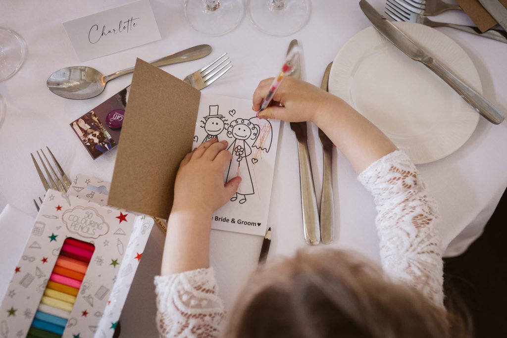 Candid wedding photography of children at weddings