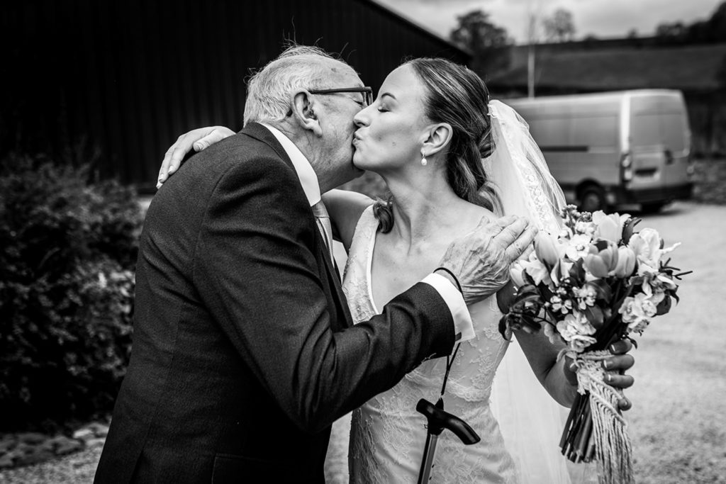 Documentary wedding photographer capturing real moments