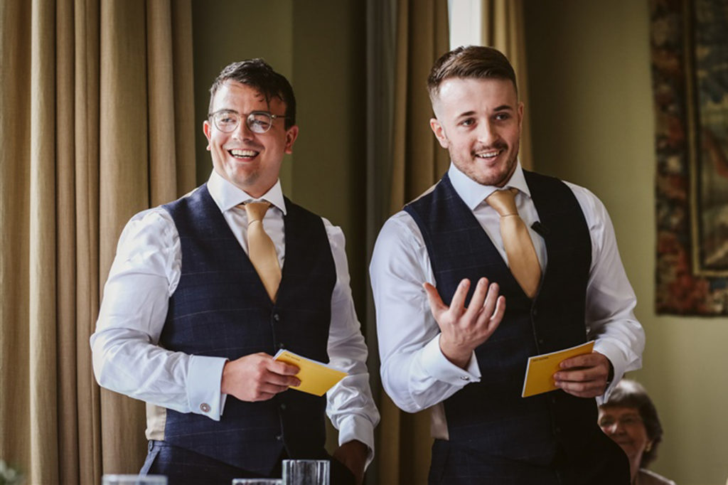 The best men making their speech