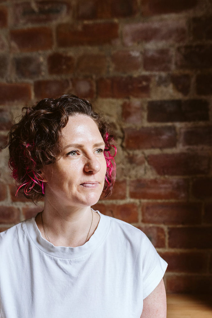Female entrepreneur photographed for personal branding session