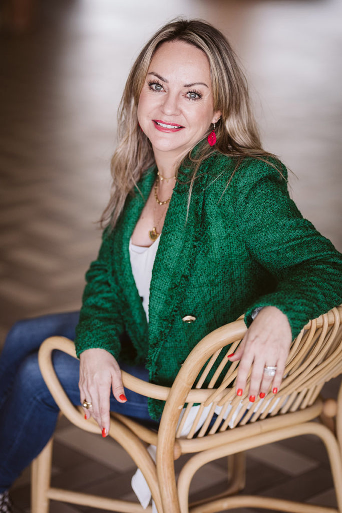Female entrepreneur photographed for personal branding session