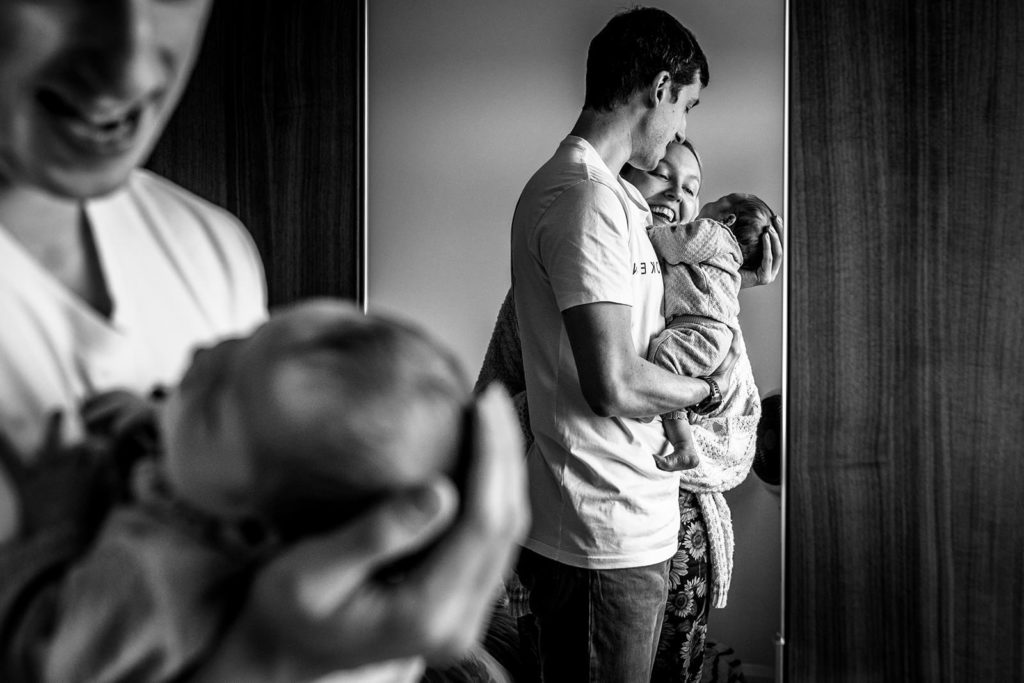 Relaxed documentary newborn shoot Leeds
