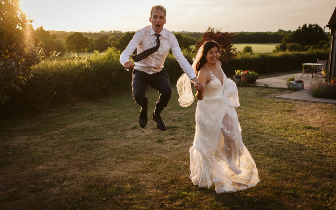 Chloe and Tom’s fun and colourful wedding