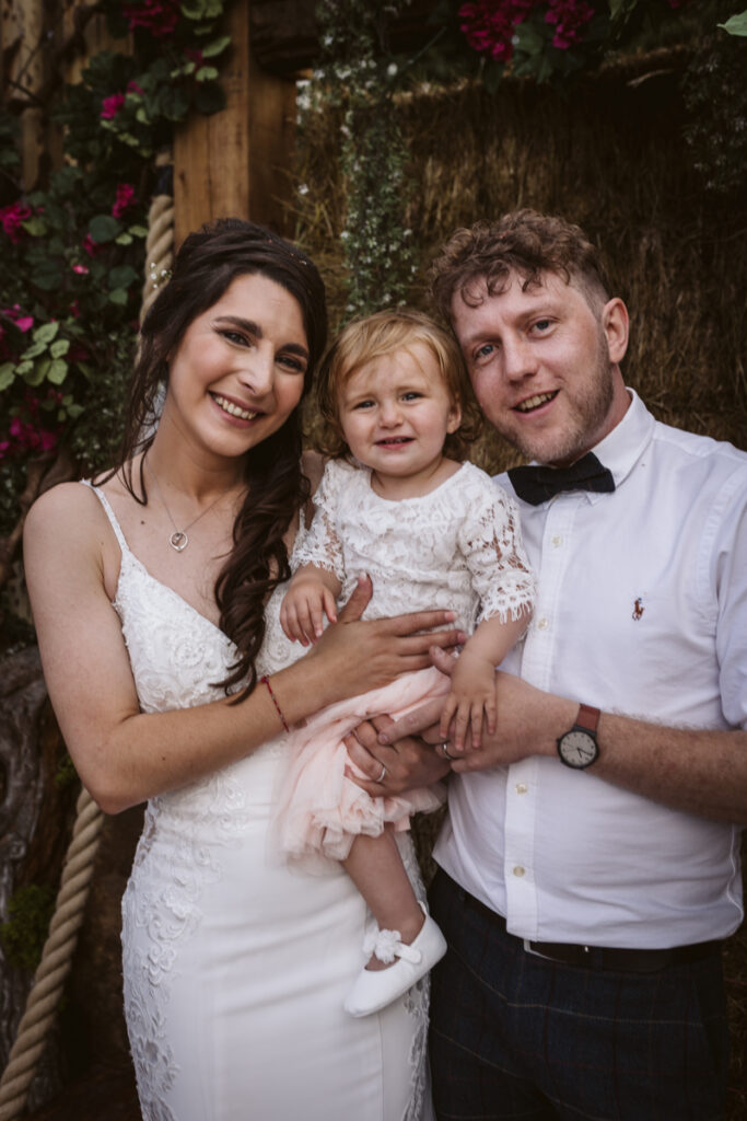 United as a family of three - Runa Farm weddings - Hannah Brooke Photography