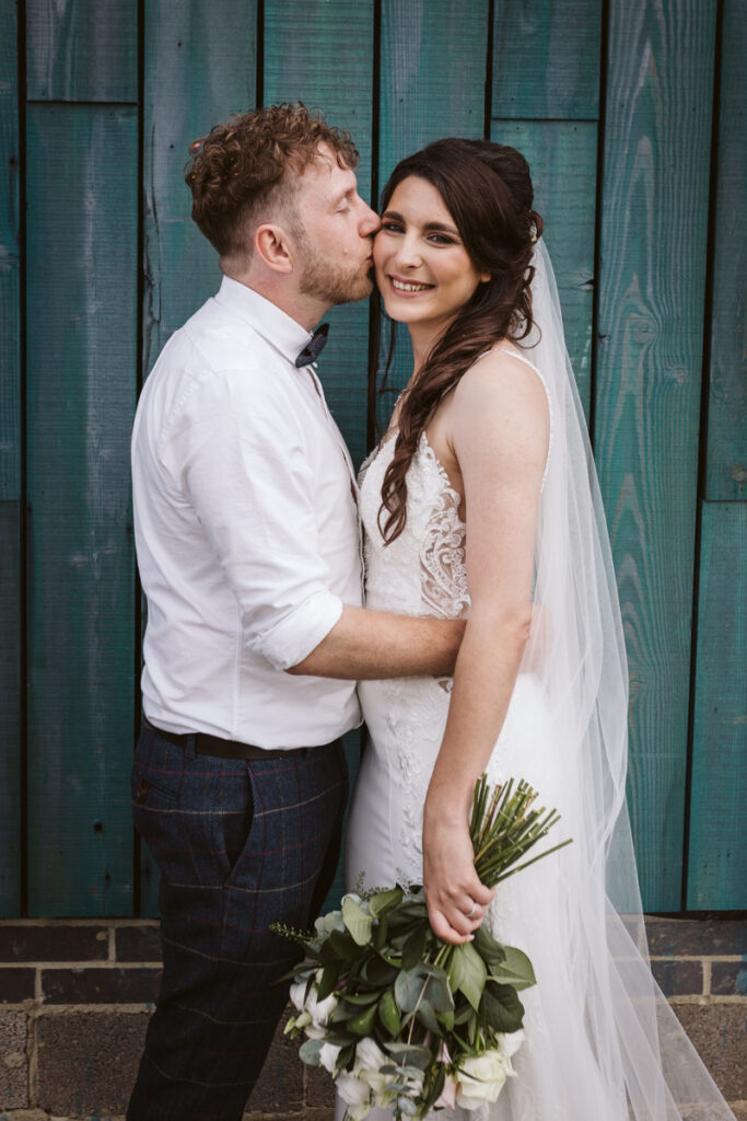 The happy couple- Runa Farm weddings - Hannah Brooke Photography