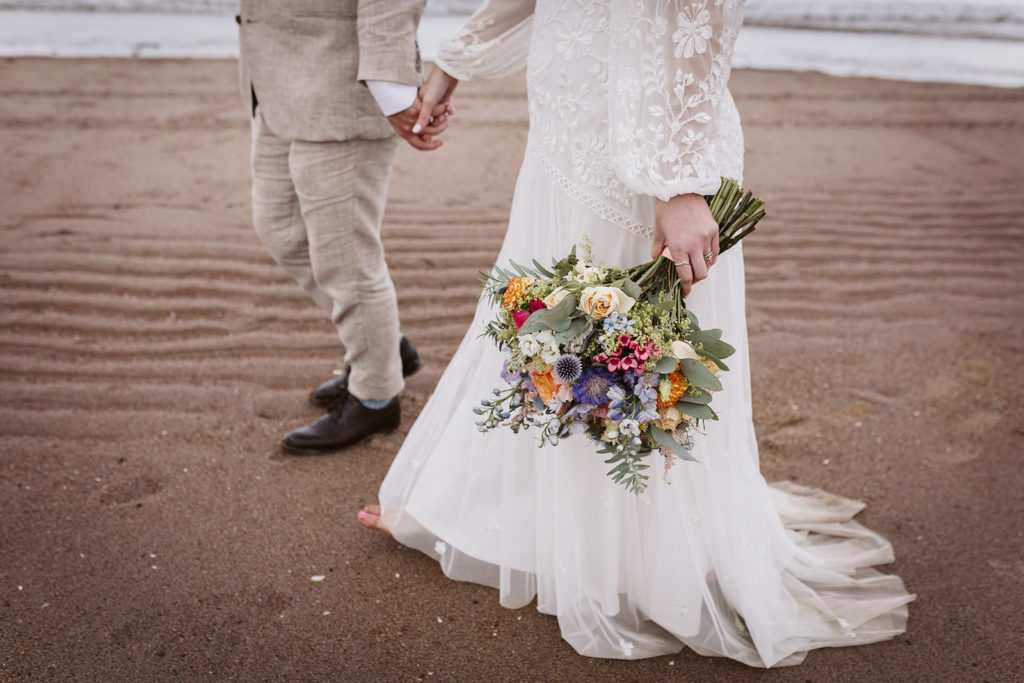 Natural, documentary wedding photography outdoors