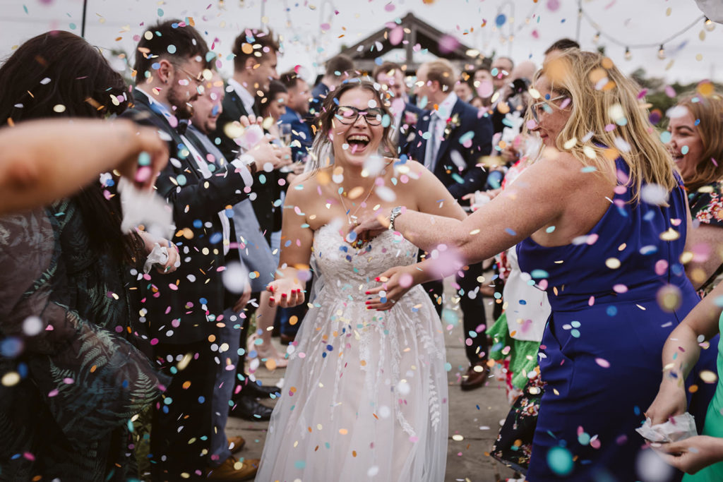 Coloirful confetti joy - the biodegradable paper circles are the BEST