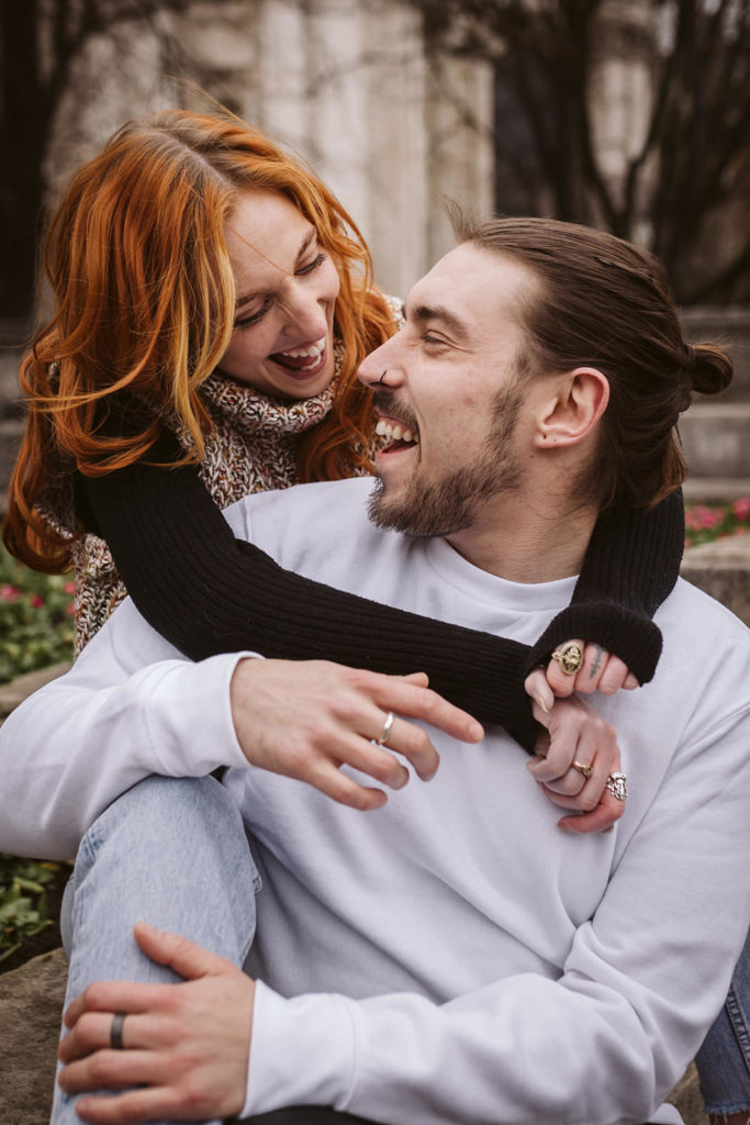 A pre-wedding shoot is a great way to get used to being in front of the camera