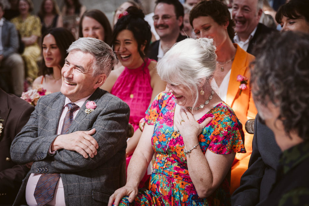 Lots of laughter during the ceremony