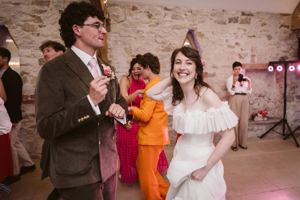 The happy couple take to the dancefloor