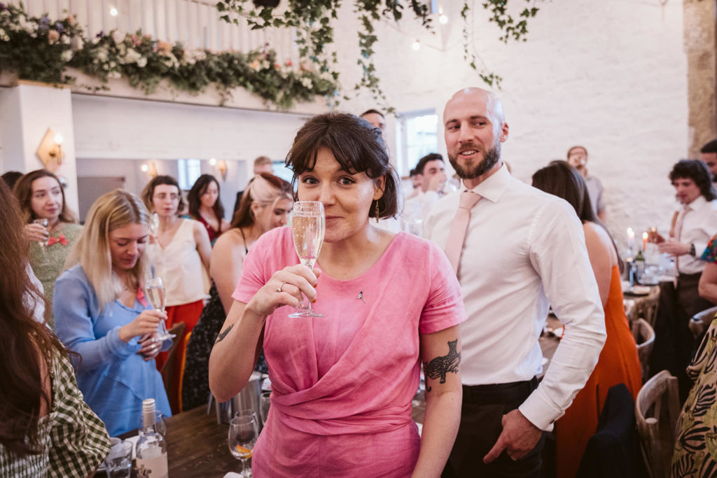 A toast to the happy couple