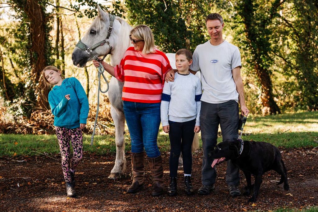 Body positive wedding photographer and her family