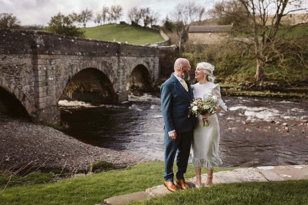 Spring wedding portrait in the Yorkshire Dales