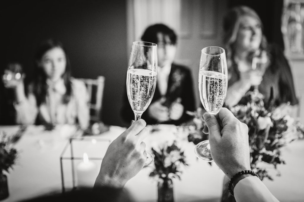 A toast to the happy couple