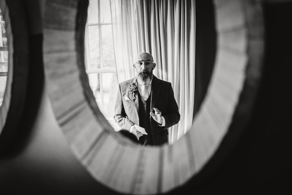 The groom making his speech