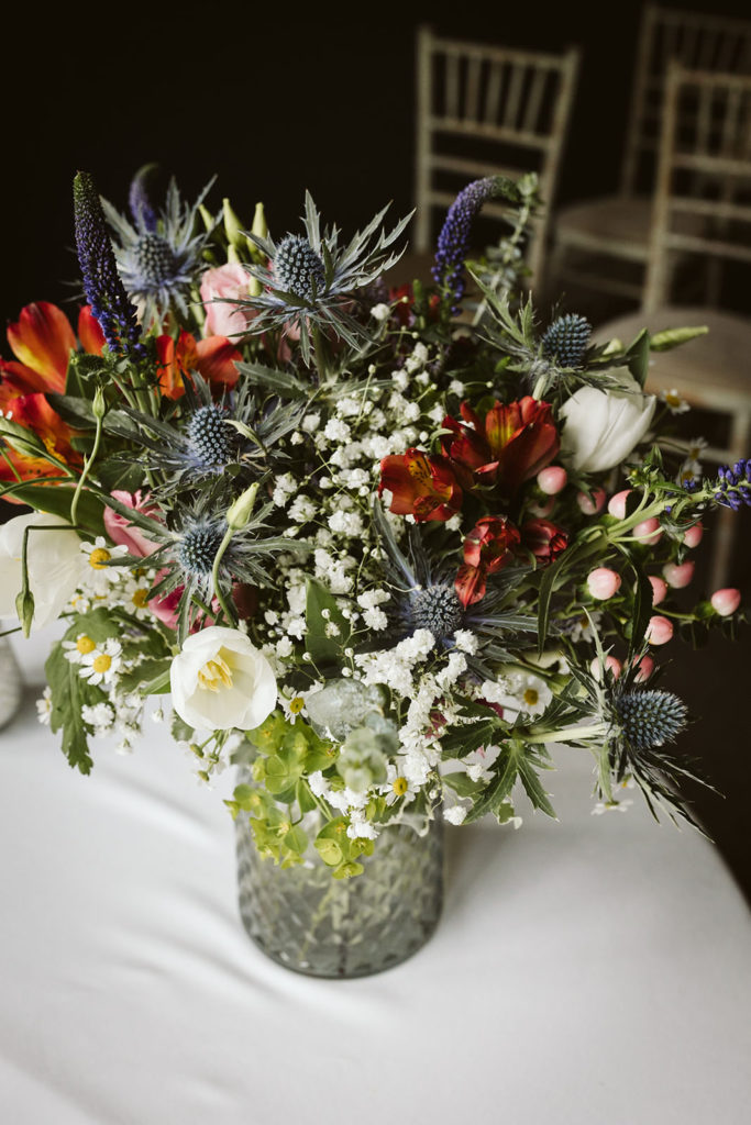 A beautiful spring wedding bouquet