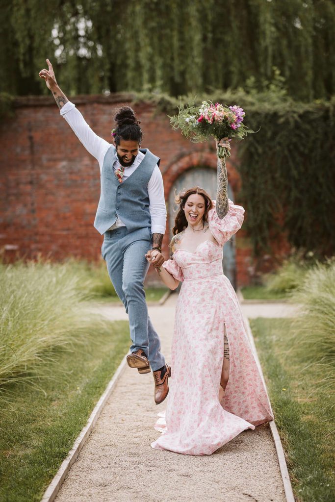 Couple celebrate together in this beautiful North Yorkshire Wedding venue