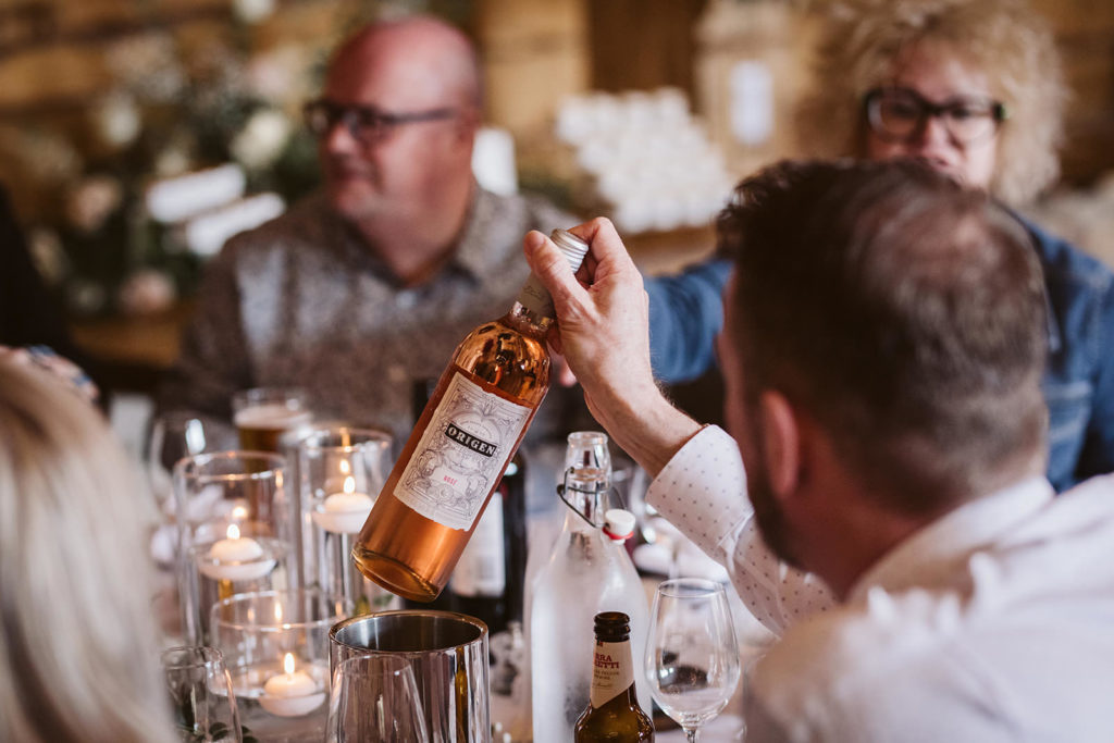 Guests during the wedding breakfast