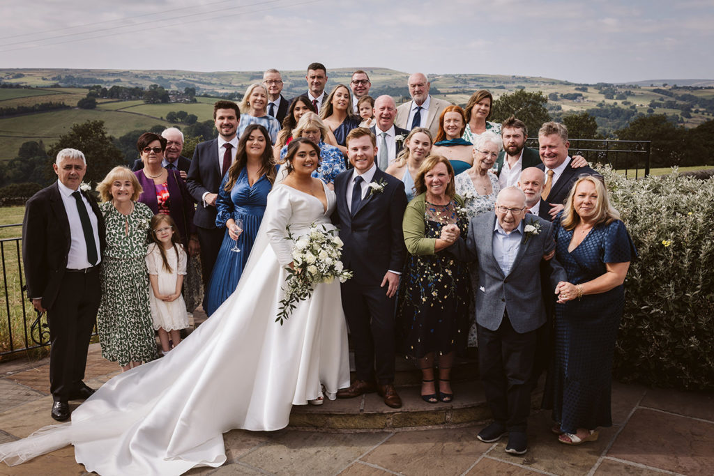Small but mighty, an intimate family wedding celebration at the Fleece Countryside Inn.