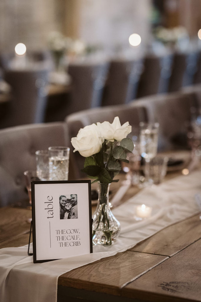 Elegant place setting at Wharfedale Grange
