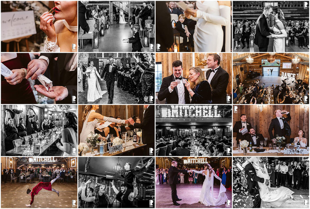 A storyboard of award winning wedding photography images from Hannah Brooke 