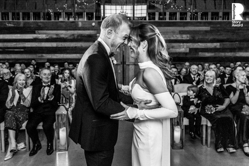 Pure joy for this newlywed couple at Wharfedale Grange