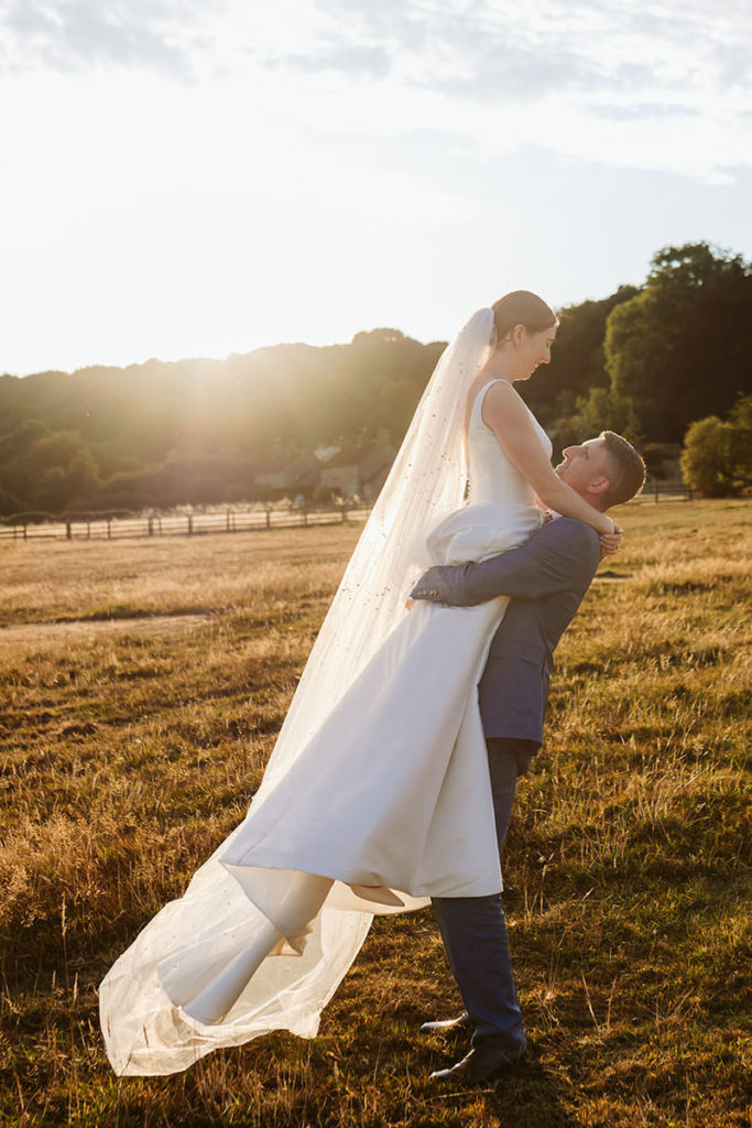 Hester and Chris photographed in the countryside around Oswaldkirk