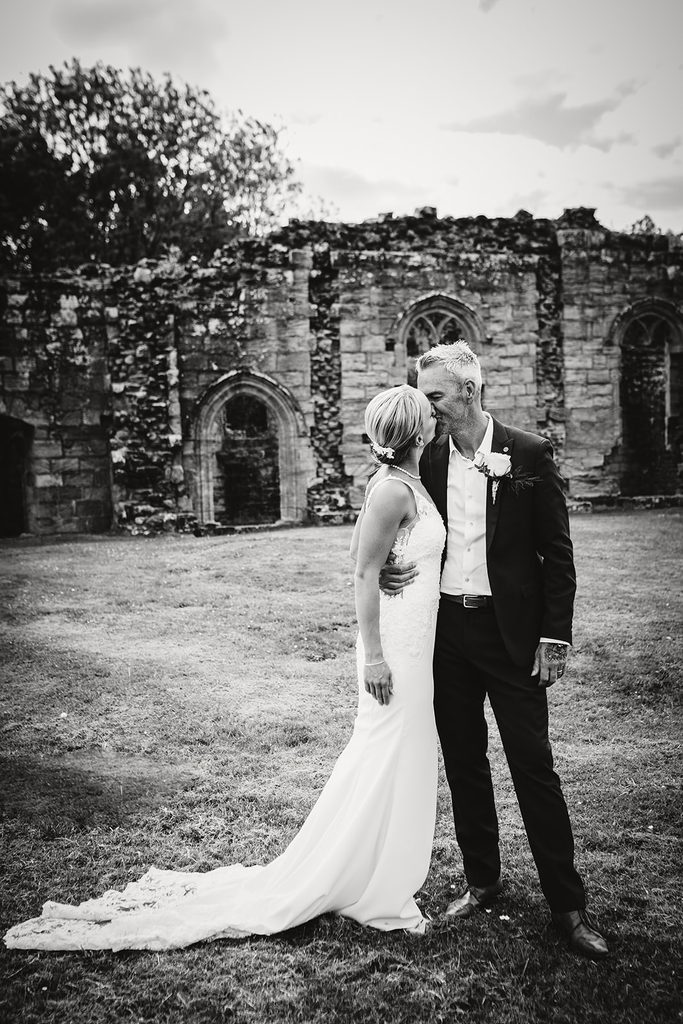 Wedding portraits at spofforth castle